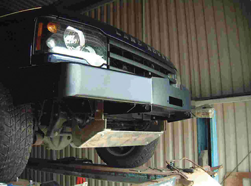 winch bumper properly installed on Discovery Series II